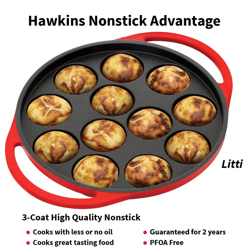 Hawkins Futura Non Stick 26 cm Appe Pan with Glass Lid - 4