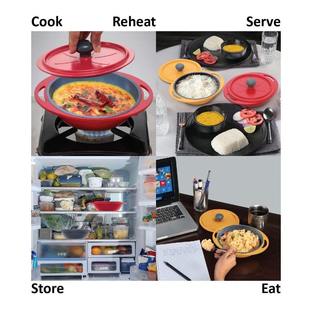 Hawkins Die Cast 750 ML Mini Round Casserole with Lid - 8