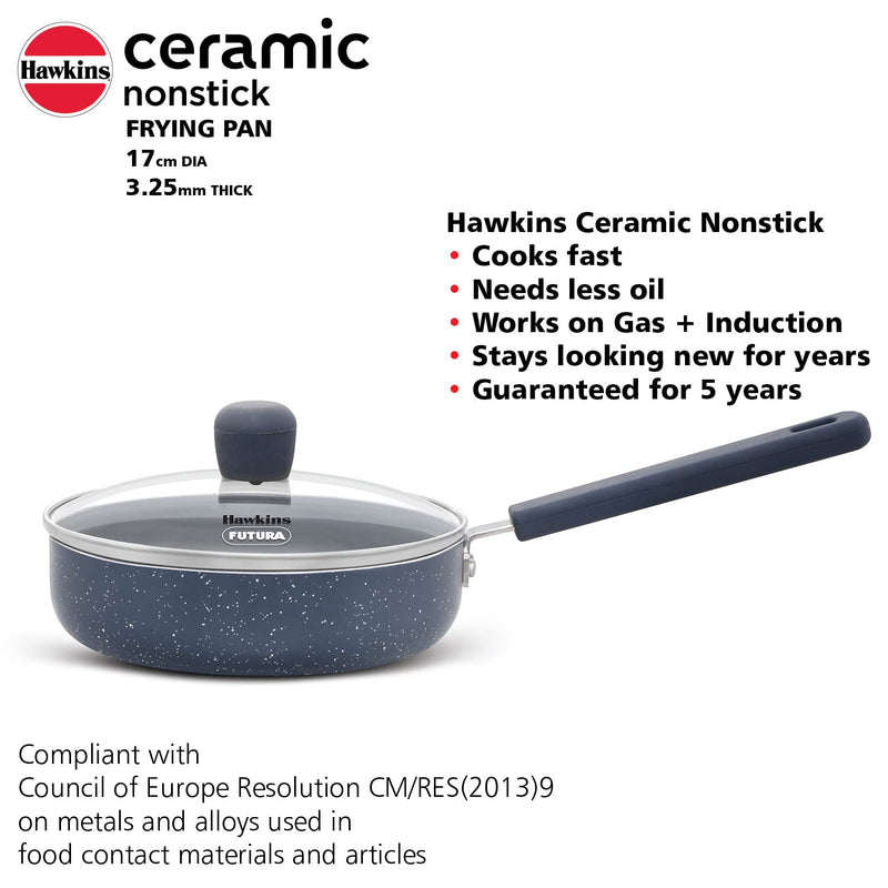 Hawkins Ceramic Nonstick 17 cm Frying Pan - 2