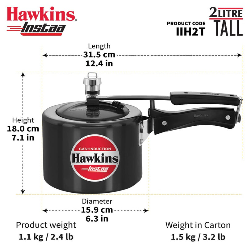 Hawkins Instaa Hard Anodised Pressure Cooker - 5