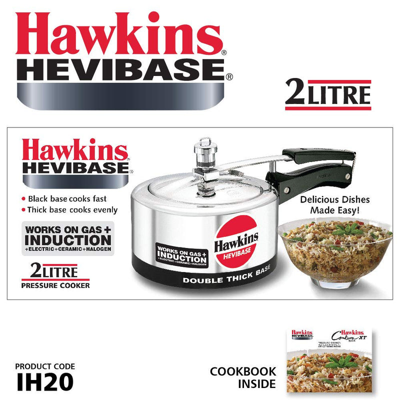 Hawkins Hevibase Aluminium 2 Litres Pressure Cookers - 2