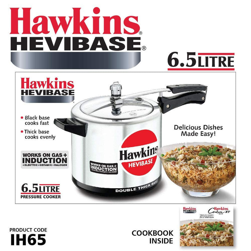 Hawkins Hevibase Aluminium 6.5 Litres Pressure Cookers - 13