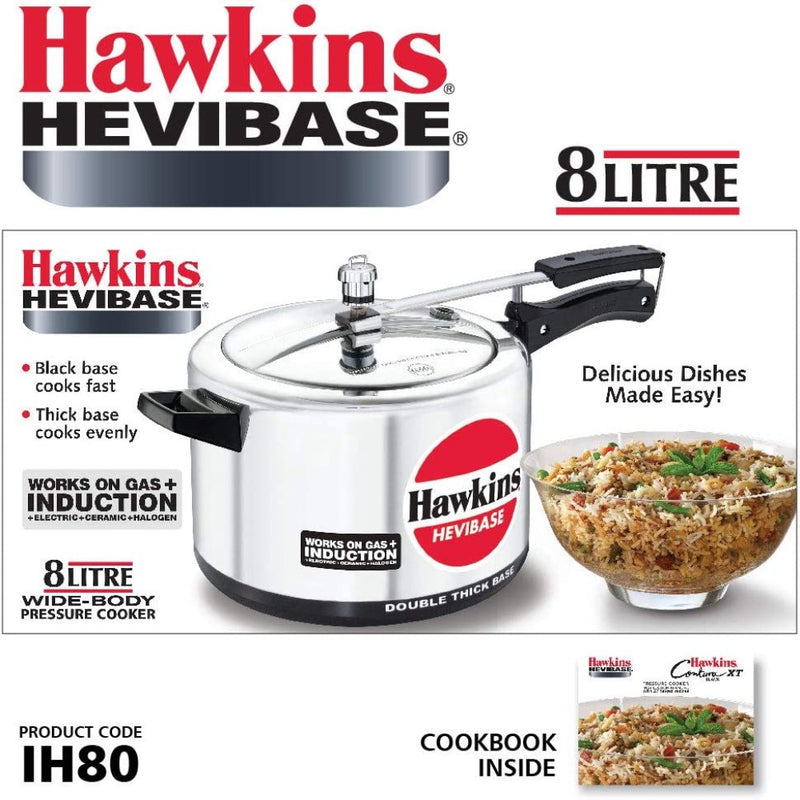 Hawkins Hevibase Aluminium 8 Litres Pressure Cookers - 15