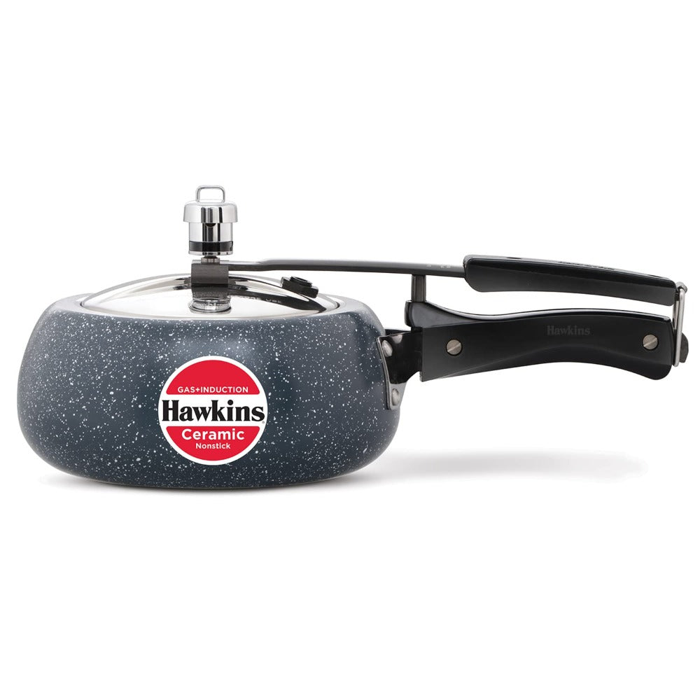 Hawkins Ceramic Nonstick Pressure Cooker Gas Induction