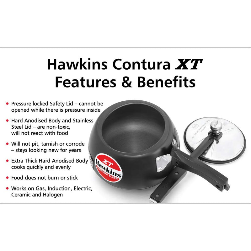 Hawkins Contura Hard Anodised XT (Xtra-Thick) Base Pressure Cookers - 3