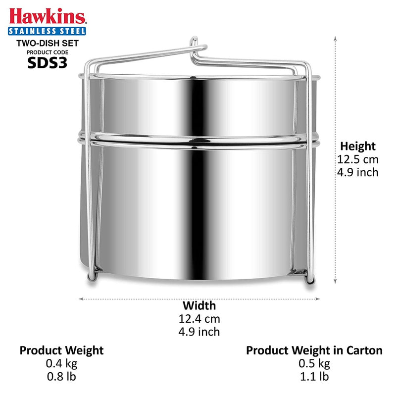 Hawkins Stainless Steel Two-Dish Set - 4