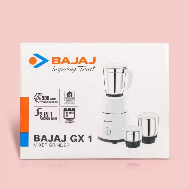 Bajaj GX1 500 Watt Mixer Grinder with 3 Jars - BJ410125 - 7