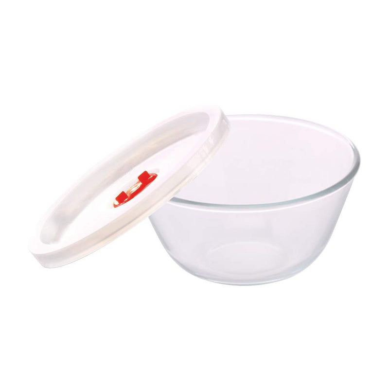 Borosil Glass 900 ML Mixing & Serving Bowl with Lid - 2