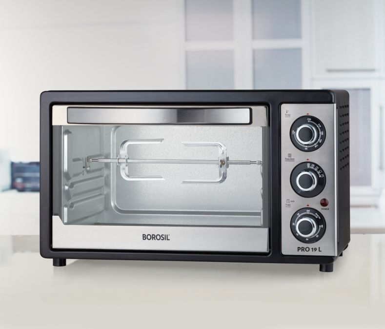 Borosil Prima 19 L OTG, with Convection, 1300 W, 5 Stage Heating Function