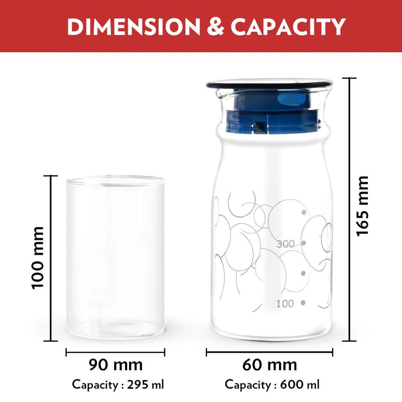 Borosil Aqua Set (Marina Jug + Vision Glass) - 4