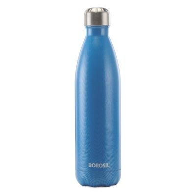 Borosil Hydra Bolt Electric Blue 500 ml Stainless Steel Bottle