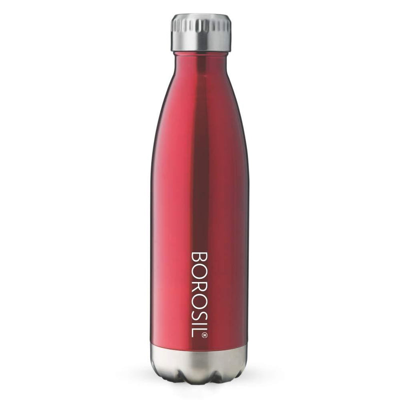 Borosil Hydra Stainless Steel Bolt Trans - Vacuum Insulated Bottle | 1 Pc
