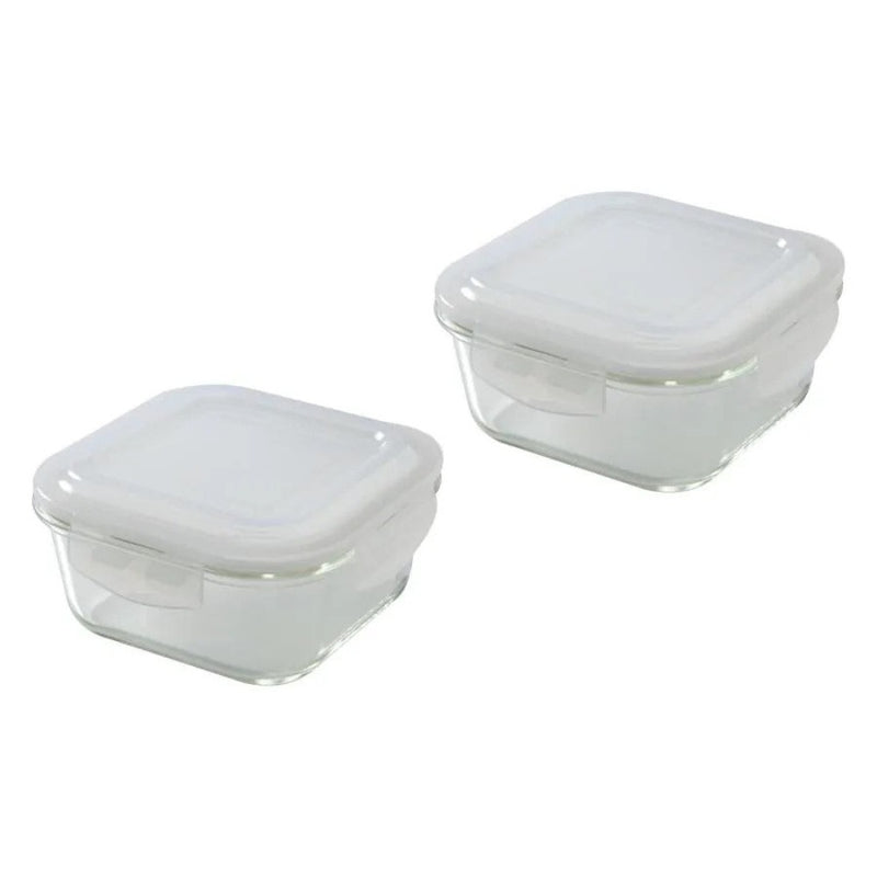 Borosil Microwavable Klip-N-Store Daisy 4 Containers Borosilicate Glass Lunch Box - 3
