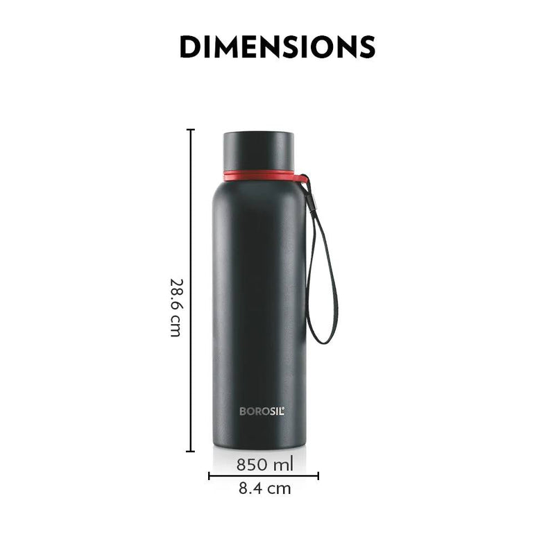 Borosil Stainless Steel Hydra Trek Vacuum Insulated Flask Water Bottle - 5