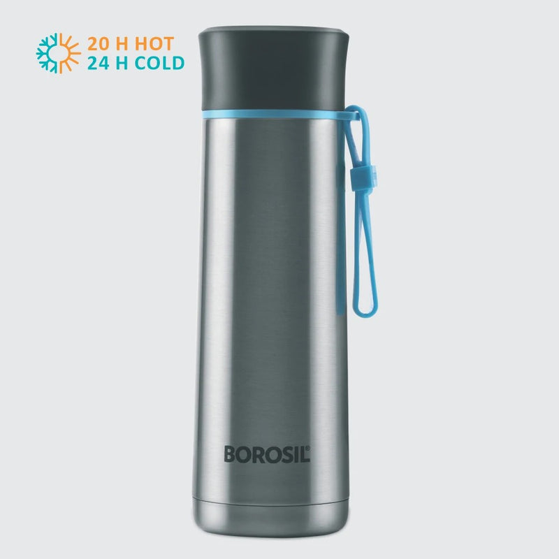 Borosil Hydra Sprint 400 ML Stainless Steel Vacuum Insulated Flask Water Bottle - 2