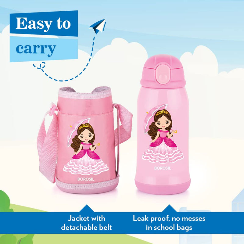 Borosil Hydra Princess Vacuum Insulated Water Bottle for Kids - 7