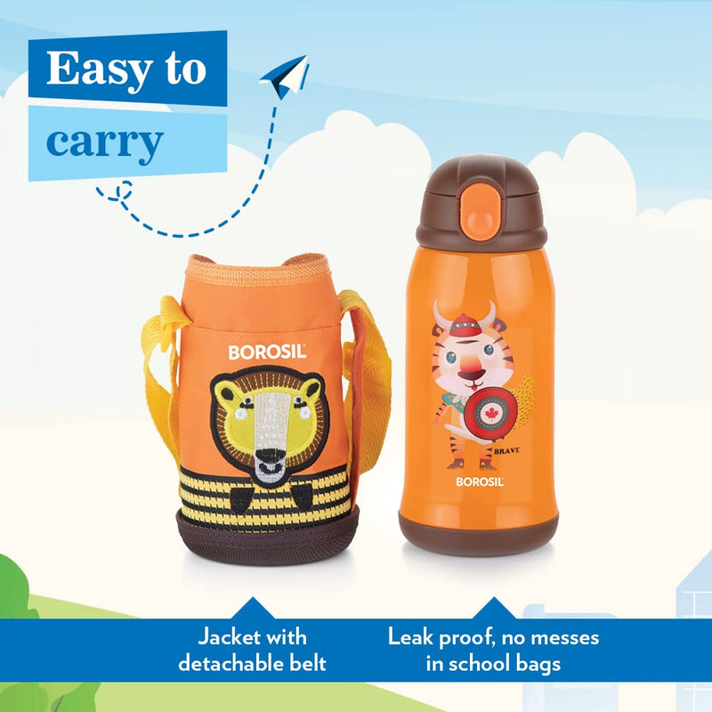 Borosil Hydra Tigry Vacuum Insulated Water Bottle for Kids - 7