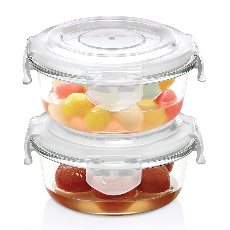 Borosil Glass Pro 3 Containers Lunch Box with Glass Bottle - 6