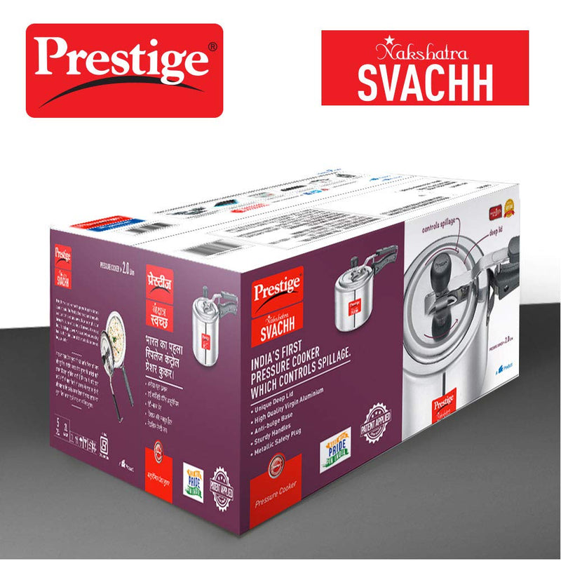 Prestige Nakshatra Svachh Aluminium Inner Lid Pressure Cooker - 10729 - 9