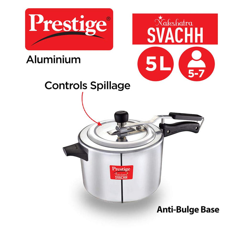 Prestige Nakshatra Svachh Aluminium Inner Lid Pressure Cooker - 10731 - 15