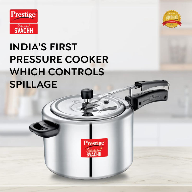 Prestige Nakshatra Plus Svachh Aluminium Inner Lid Pressure Cooker - 5