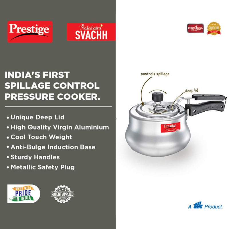 Prestige Svachh Nakshatra Plus Aluminium Handi Pressure Cooker - 10756 - 8