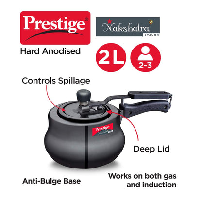 Prestige Nakshatra Plus Svachh Hard Anodised Pressure Handi - 10759 -2