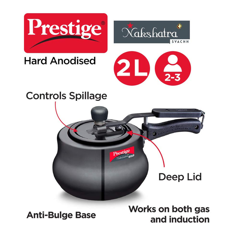 Prestige Nakshatra Plus Svachh Hard Anodised Pressure Handi - 10759 -2