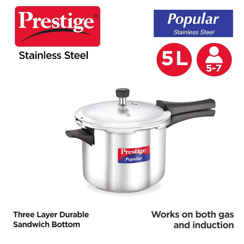 Prestige Popular Stainless Steel Pressure Cooker - 11