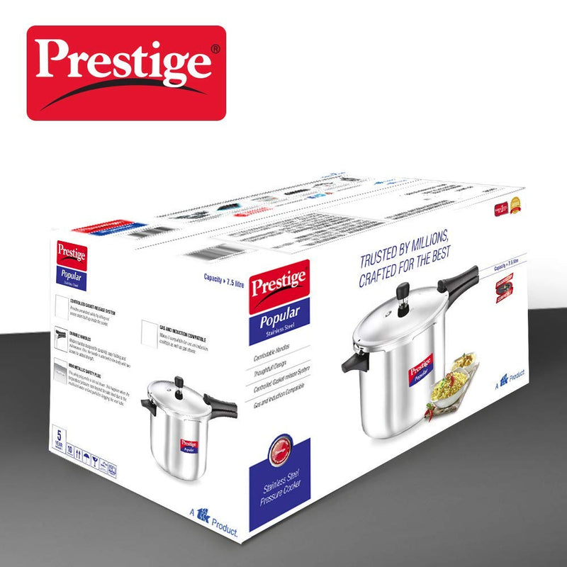 Prestige Popular Stainless Steel Pressure Cooker - 17
