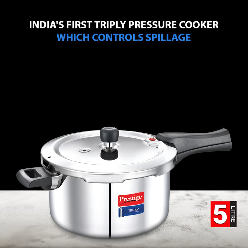 Prestige Svachh Triply Pressure Cooker with Unique Deep Lid for Spillage Control - 20703 - 5