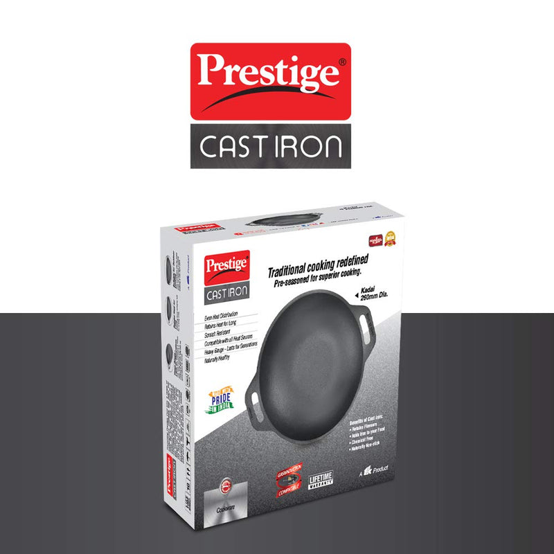 Prestige Cast Iron 26 cm Kadai - 30561 - 7