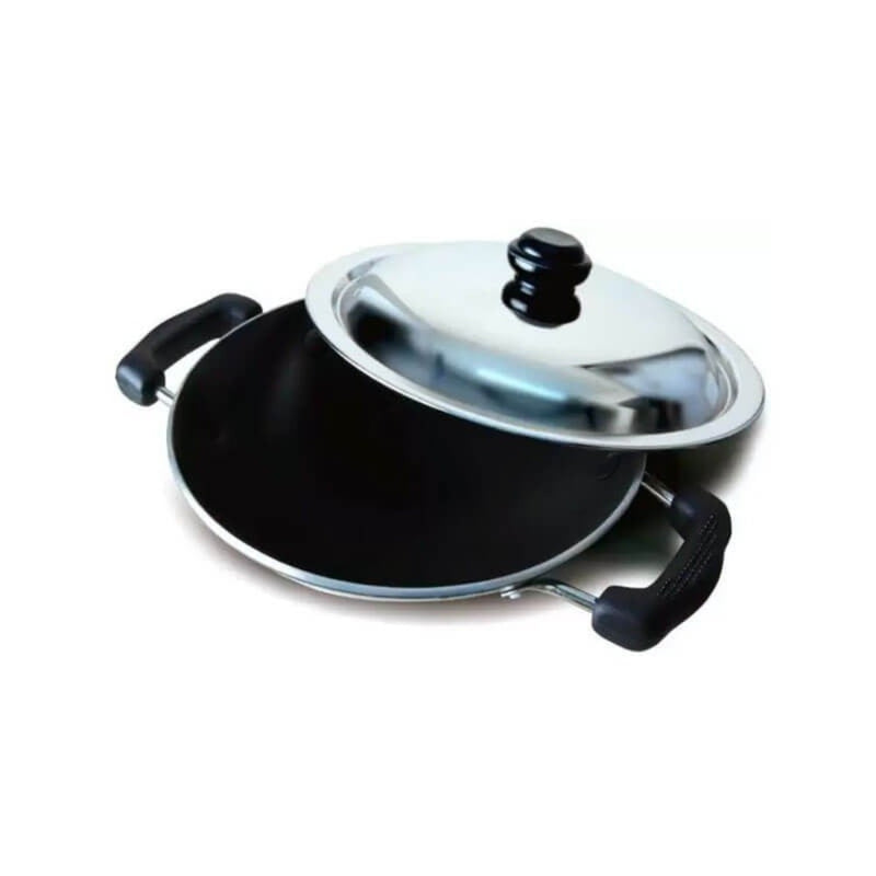 Prestige Omega Select Plus Aluminium 20 cm Residue Free Non-Stick Appachetty with Stainless Steel Lid - 30731 - 2