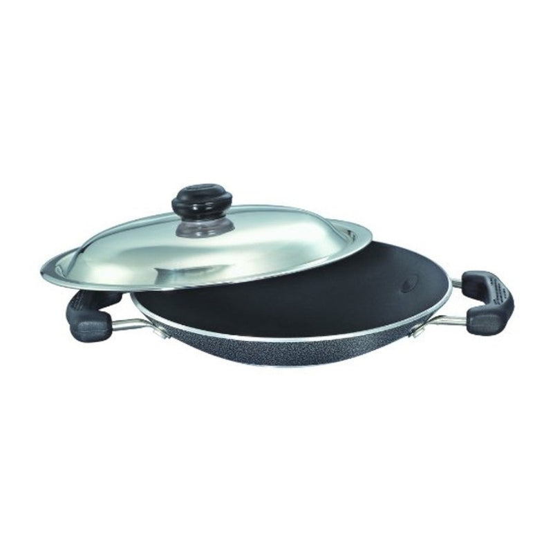 Prestige Omega Select Plus Aluminium 20 cm Residue Free Non-Stick Appachetty with Stainless Steel Lid - 30731 - 1