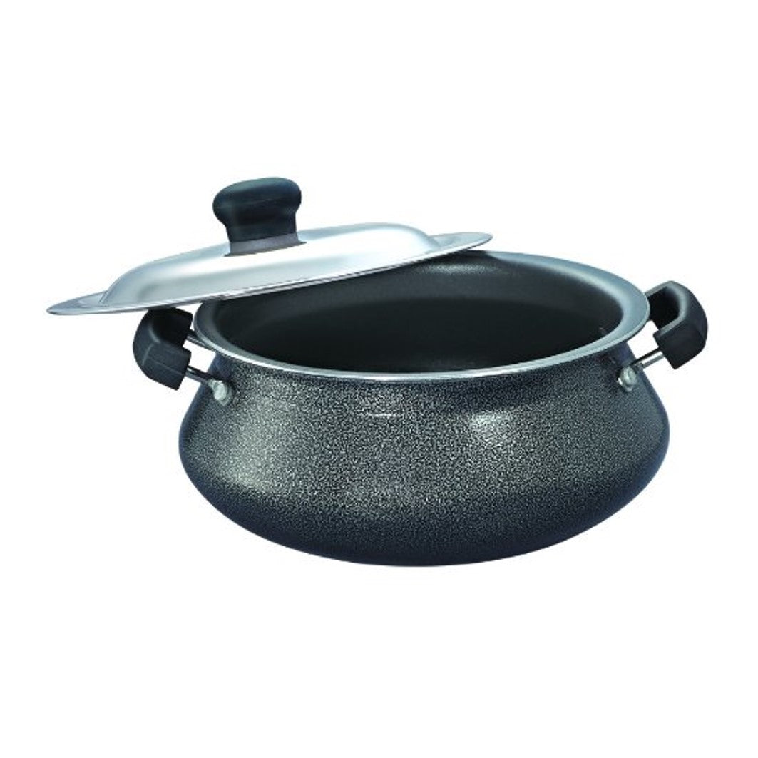 Prestige Omega Select Plus Nonstick Handi with Stainless Steel Lid Black