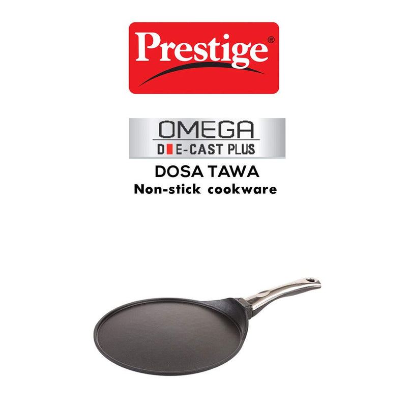 Prestige Omega Die-Cast Plus Non-Stick Tawa, 27cm