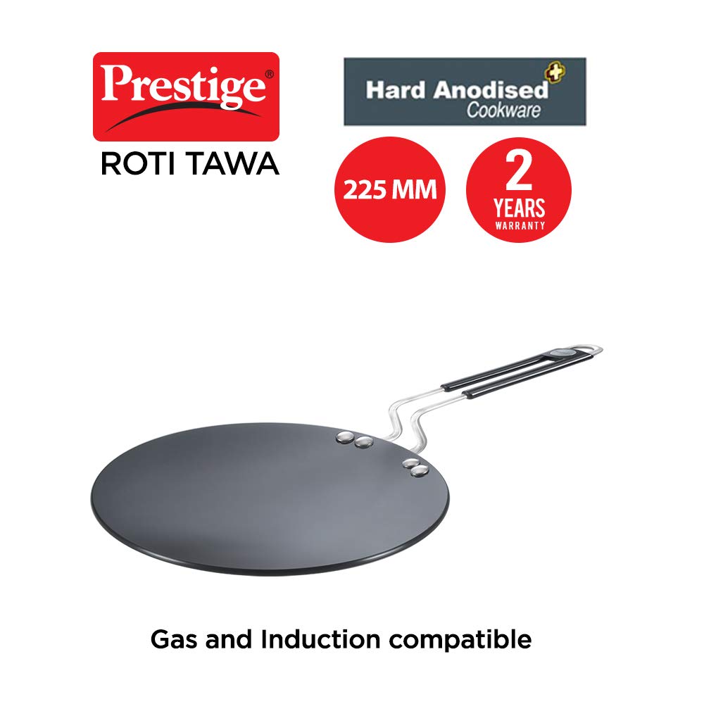 Prestige Hard Anodized Aluminium Plus Roti Tawa Induction