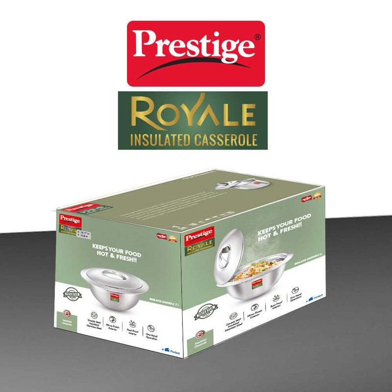 Prestige Royale Stainless Steel Insulated Casserole - 36188 - 12