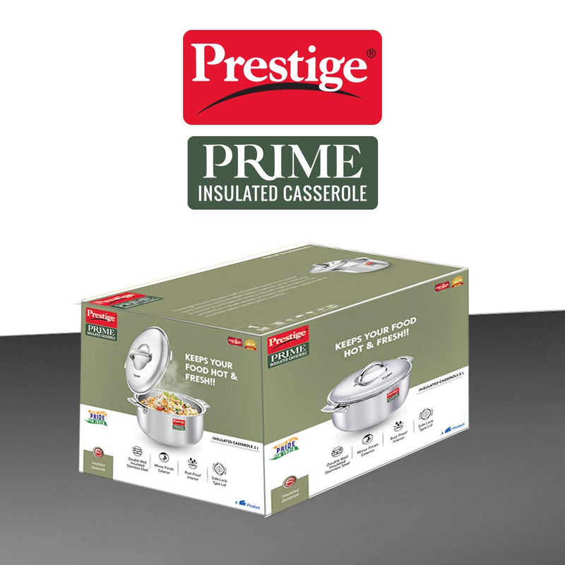 Prestige Prime Stainless Steel Insulated Casserole - 36194 - 15