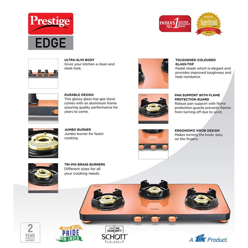 Prestige Edge Gas Table PEPS 03 L - Pastel