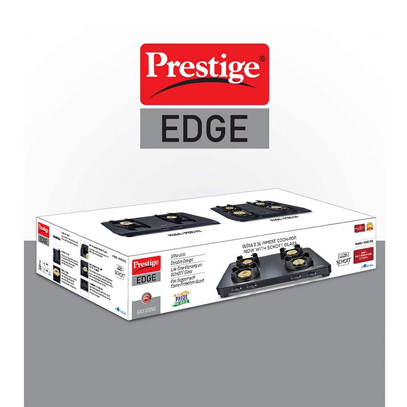Prestige Edge Schott Glass Top 4 Burner Gas Stove - 5