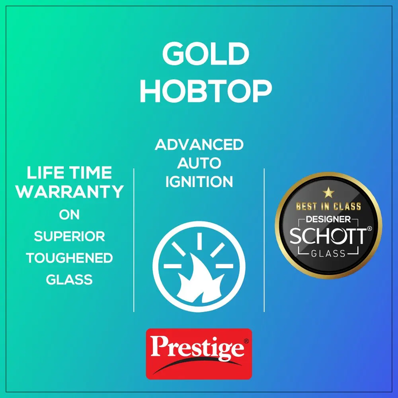 Prestige Gold Hob top 3 Burner PHTG - 03