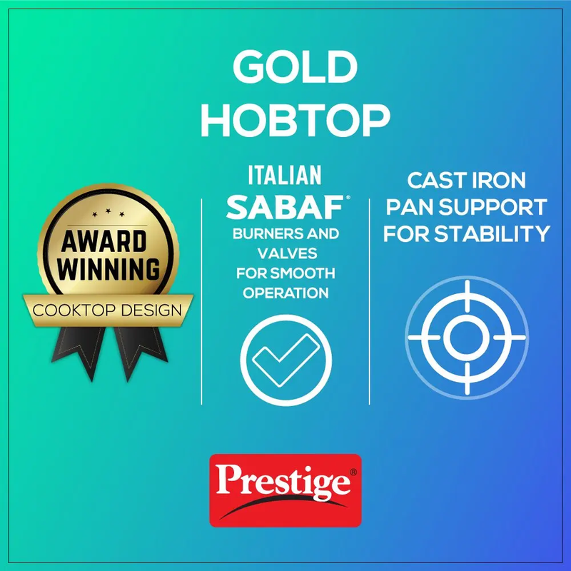 Prestige Gold Hob top 3 Burner PHTG - 03