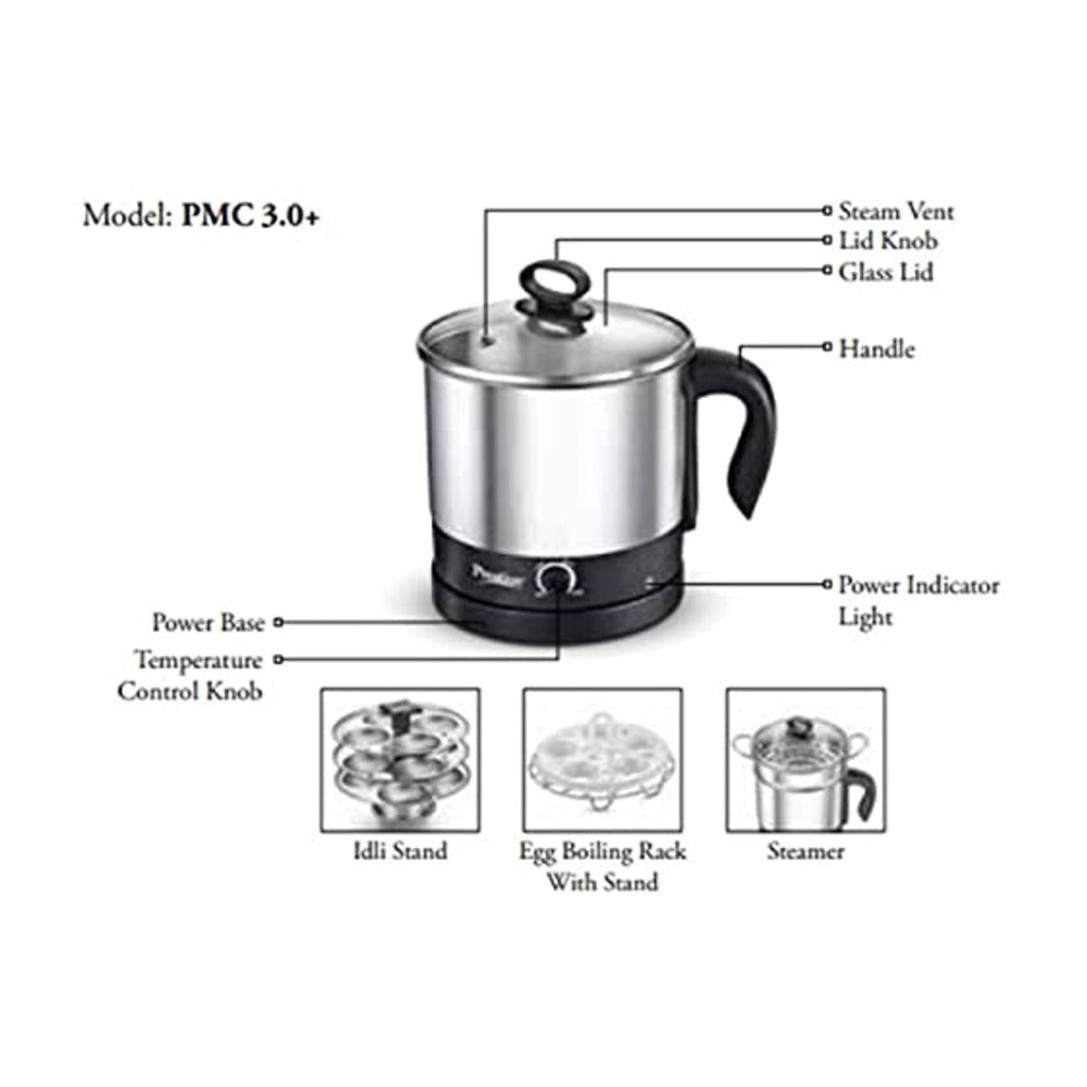 Prestige PMC 3.0 Plus steaming vegetables idli