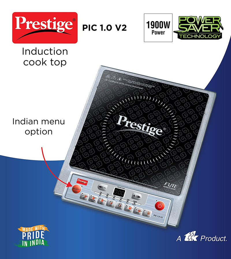 Prestige PIC 1.0 V2 1900-Watt Induction Cooktop