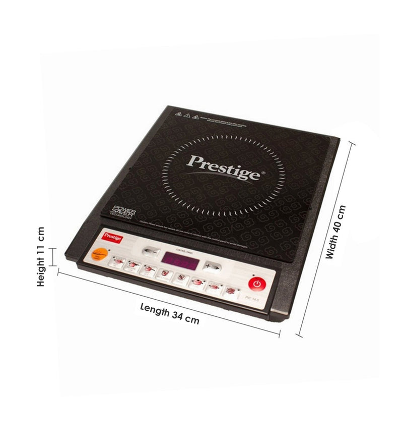 Prestige PIC 14.0 1900 Watt Induction Cooktop with Push Button (Black)