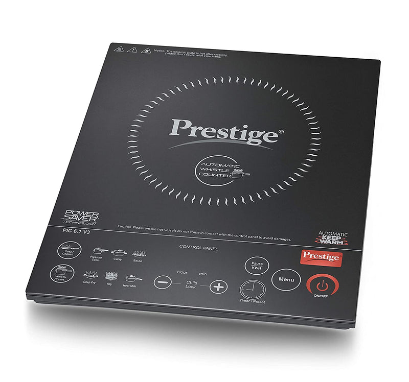 Prestige PIC 6.1 V3 2200 Watt Induction Cooktop with Touch Panel (Black)