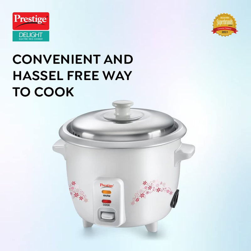 Prestige Delight PRWO 1.5 Litre Electric Rice Cooker with Steaming Feature - 3