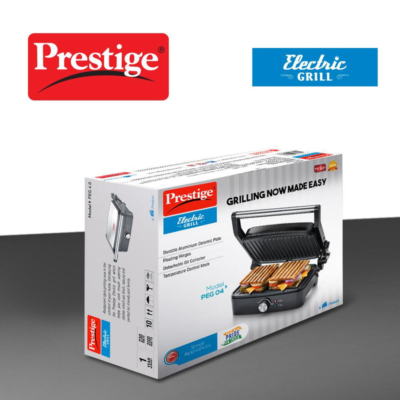 Prestige PEG 4.0 2000 Watts Electric Commercial Grill Toaster with Detachable Oil Collector - 42264 - 5