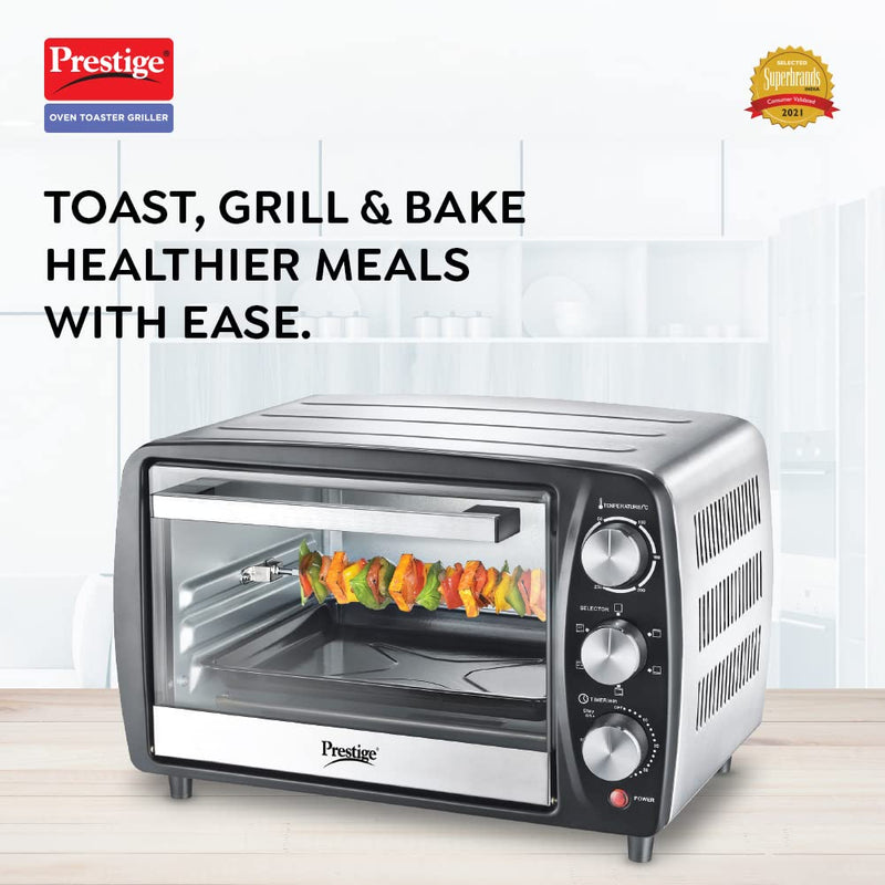Prestige POTG 16 Liter SS R Oven Toaster Griller with Rotisserie Function - 2
